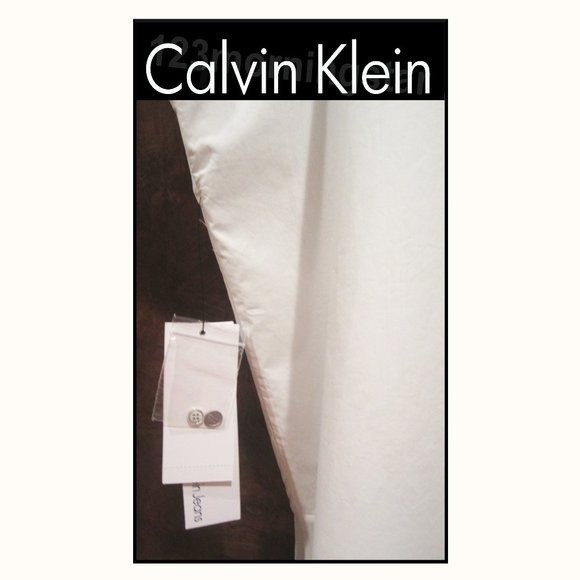 Calvin Klein Jeans NEW Soft Girl Semi-Sheer Panels Mandarin Collar Blouse L - Picture 4 of 11